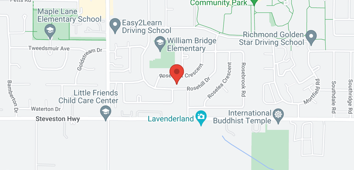 map of 8431 ROSEHILL DRIVE